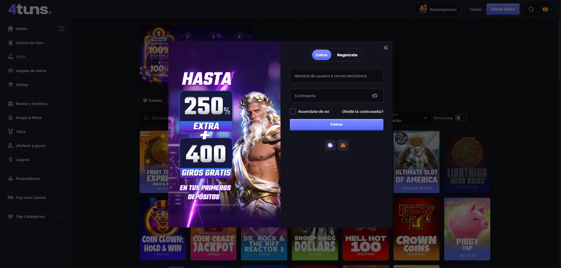 4tuns Casino Chile &ndash; cuenta segura y licencia verificada